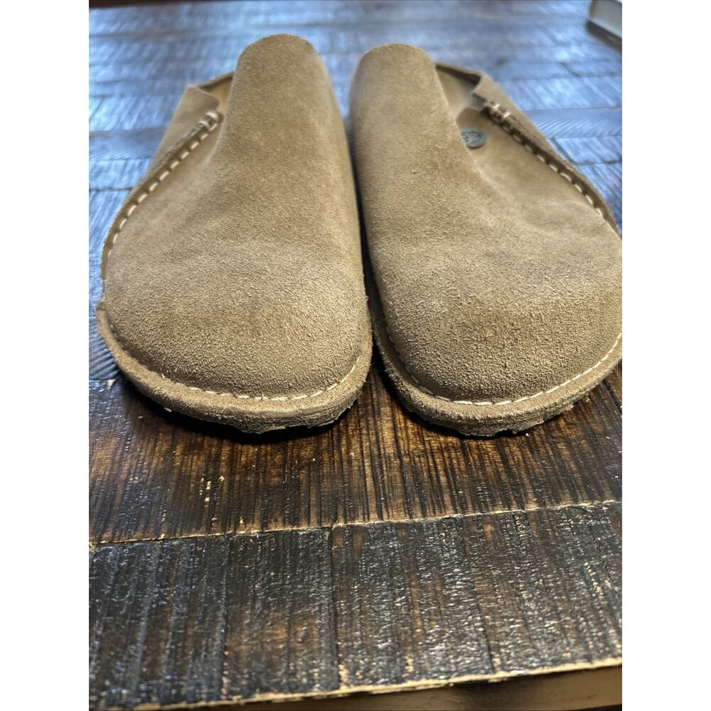 Birkenstock Zermatt Premium Suede Leather Clogs Taupe Brown Size 37 US6 - Picture 7 of 7